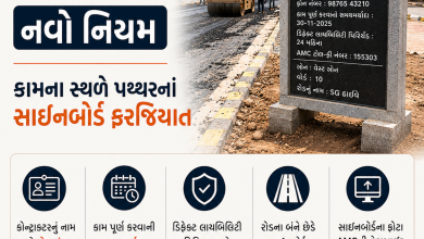 Photo of રોડકામની પારદર્શિતા માટે AMCએ કામના સ્થળે પથ્થરના સાઈનબોર્ડ લગાવવાનું કર્યું ફરજિયાત